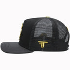 FERRETI HATS PREMIUM FT144M The Horse Mesh Baseball Cap For Men - Black - OriginalWestern.com
