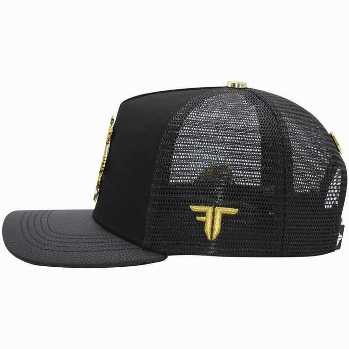 FERRETI HATS PREMIUM FT144M The Horse Mesh Baseball Cap For Men - Black - OriginalWestern.com