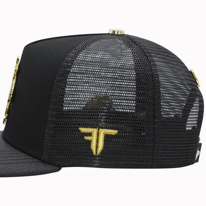 FERRETI HATS PREMIUM FT144M The Horse Mesh Baseball Cap For Men - Black - OriginalWestern.com