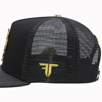 FERRETI HATS PREMIUM FT144M The Horse Mesh Baseball Cap For Men - Black - OriginalWestern.com