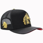 FERRETI HATS PREMIUM FT144M The Horse Mesh Baseball Cap For Men - Black - OriginalWestern.com