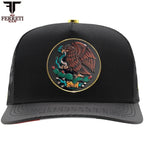 FERRETI HATS PREMIUM FT145M Mexico Shield Baseball Cap For Men - Black - OriginalWestern.com