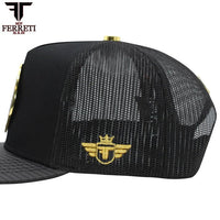 FERRETI HATS PREMIUM FT145M Mexico Shield Baseball Cap For Men - Black - OriginalWestern.com