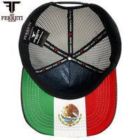 FERRETI HATS PREMIUM FT145M Mexico Shield Baseball Cap For Men - Black - OriginalWestern.com