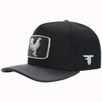 FERRETI HATS PREMIUM FT146 Silver Rooster Baseball Cap For Men- Black - OriginalWestern.com