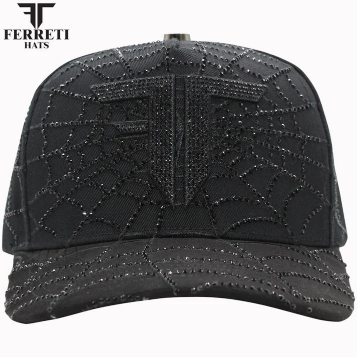 FERRETI HATS PREMIUM FT149 Spider - Black - OriginalWestern.com