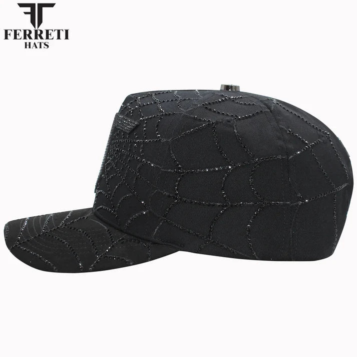 FERRETI HATS PREMIUM FT149 Spider - Black - OriginalWestern.com