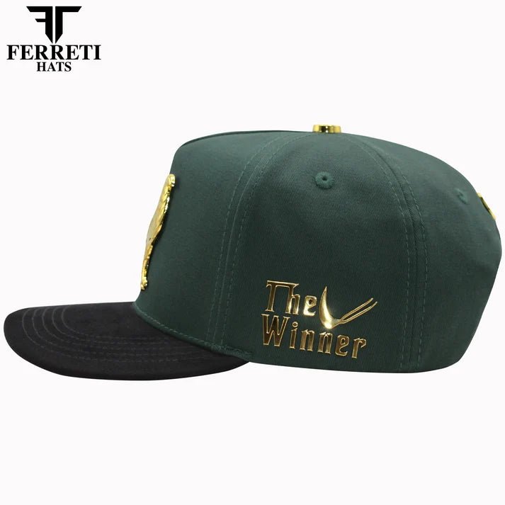 FERRETI HATS PREMIUM FT150 The Winner Baseball Cap For Men - Green - OriginalWestern.com