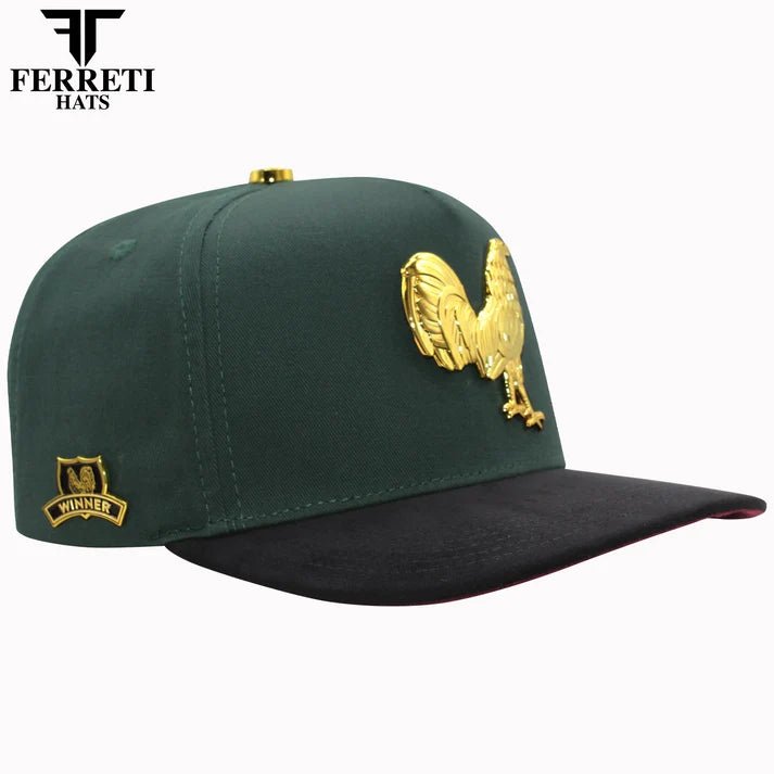 FERRETI HATS PREMIUM FT150 The Winner Baseball Cap For Men - Green - OriginalWestern.com