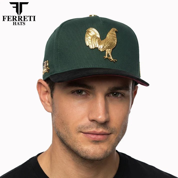 FERRETI HATS PREMIUM FT150 The Winner Baseball Cap For Men - Green - OriginalWestern.com