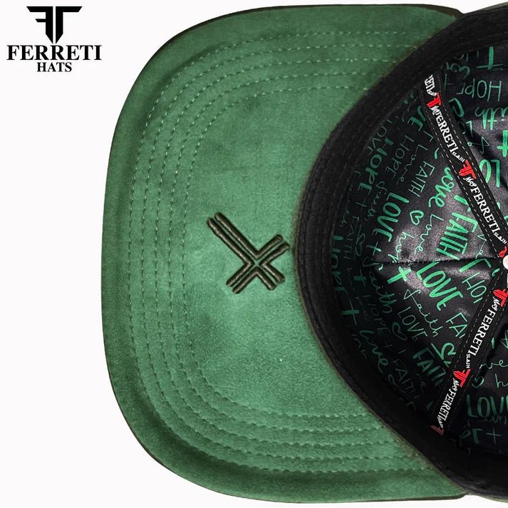 FERRETI HATS PREMIUM FT157 St. Jude Baseball Cap For Men- Green - OriginalWestern.com