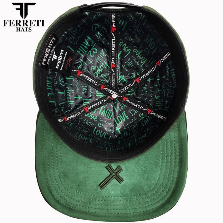 FERRETI HATS PREMIUM FT157 St. Jude Baseball Cap For Men- Green - OriginalWestern.com