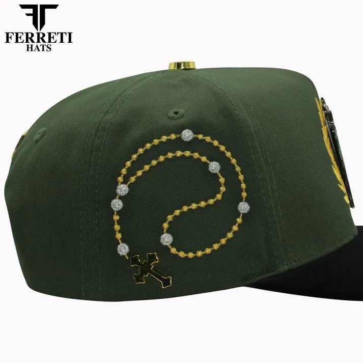 FERRETI HATS PREMIUM FT157 St. Jude Baseball Cap For Men- Green - OriginalWestern.com