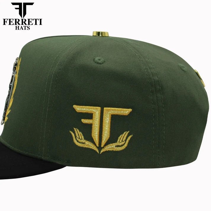 FERRETI HATS PREMIUM FT157 St. Jude Baseball Cap For Men- Green - OriginalWestern.com
