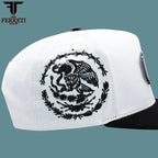 FERRETI HATS PREMIUM FT159 Mexico Flag Baseball Cap For Men - White - OriginalWestern.com