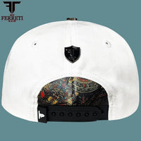 FERRETI HATS PREMIUM FT159 Mexico Flag Baseball Cap For Men - White - OriginalWestern.com