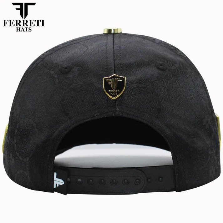 FERRETI HATS PREMIUM FT163 Mexico Shield Baseball Cap For Men - Black - OriginalWestern.com