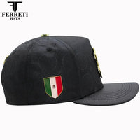 FERRETI HATS PREMIUM FT163 Mexico Shield Baseball Cap For Men - Black - OriginalWestern.com