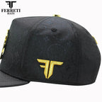 FERRETI HATS PREMIUM FT163 Mexico Shield Baseball Cap For Men - Black - OriginalWestern.com