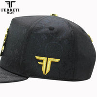 FERRETI HATS PREMIUM FT163 Mexico Shield Baseball Cap For Men - Black - OriginalWestern.com