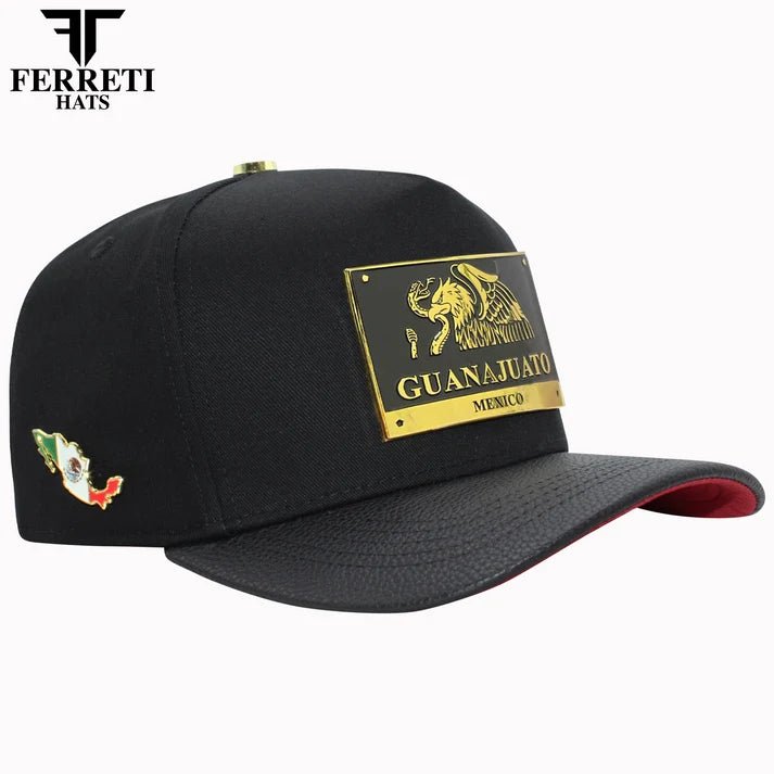 FERRETI HATS PREMIUM FT164GUA Guanajuato Baseball Cap For Men - Black - OriginalWestern.com