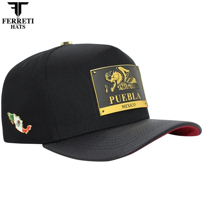 FERRETI HATS PREMIUM FT164PUE Puebla Baseball Cap for Men - Black - OriginalWestern.com