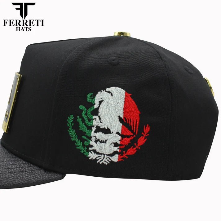 FERRETI HATS PREMIUM FT164PUE Puebla Baseball Cap for Men - Black - OriginalWestern.com
