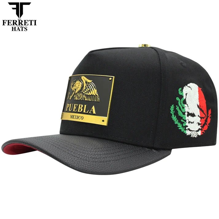 FERRETI HATS PREMIUM FT164PUE Puebla Baseball Cap for Men - Black - OriginalWestern.com