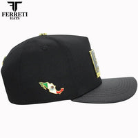 FERRETI HATS PREMIUM FT164PUE Puebla Baseball Cap for Men - Black - OriginalWestern.com