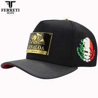 FERRETI HATS PREMIUM FT164SIN Sinaloa Baseball Cap For Men - Black - OriginalWestern.com