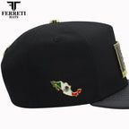FERRETI HATS PREMIUM FT164SIN Sinaloa Baseball Cap For Men - Black - OriginalWestern.com