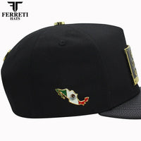 FERRETI HATS PREMIUM FT164SIN Sinaloa Baseball Cap For Men - Black - OriginalWestern.com