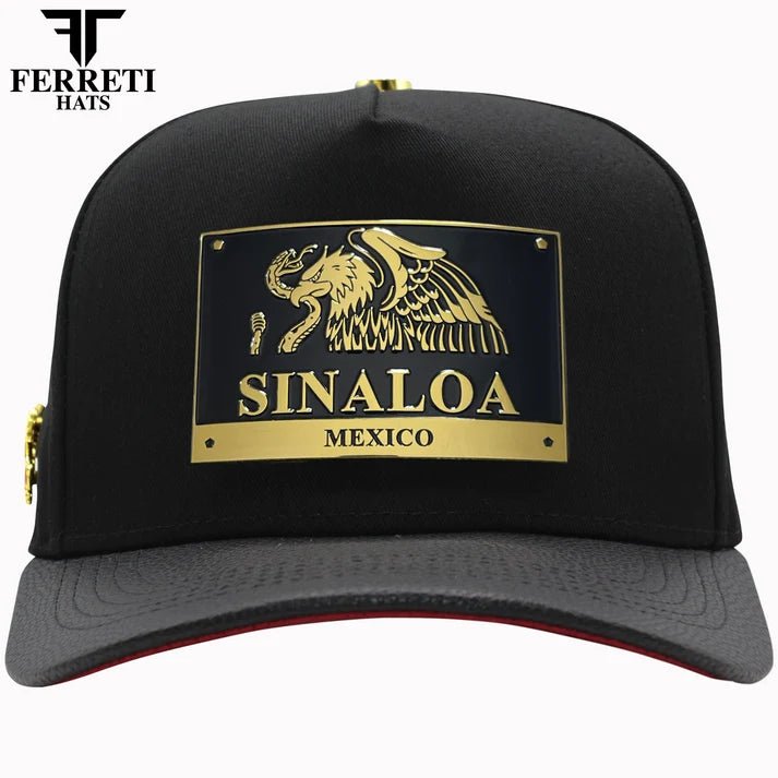 FERRETI HATS PREMIUM FT164SIN Sinaloa Baseball Cap For Men - Black - OriginalWestern.com