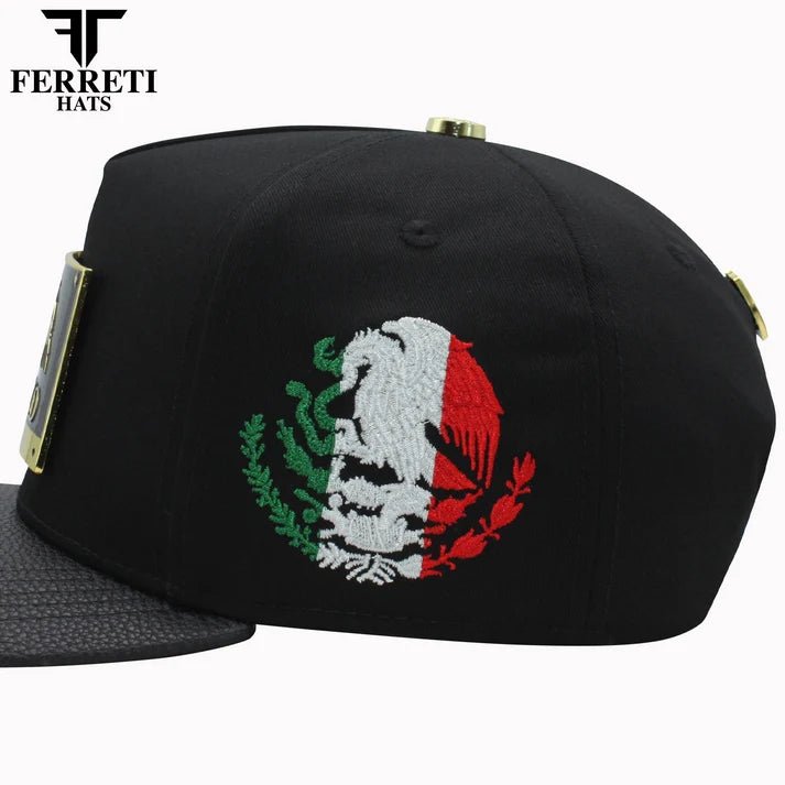 FERRETI HATS PREMIUM FT164SIN Sinaloa Baseball Cap For Men - Black - OriginalWestern.com