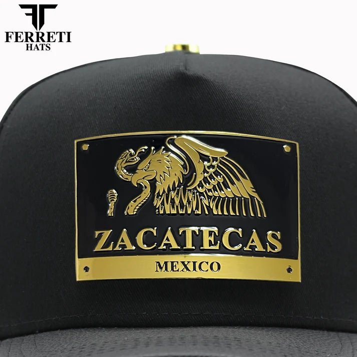 FERRETI HATS PREMIUM FT164ZAC Zacatecas Baseball Cap For Men - Black - OriginalWestern.com