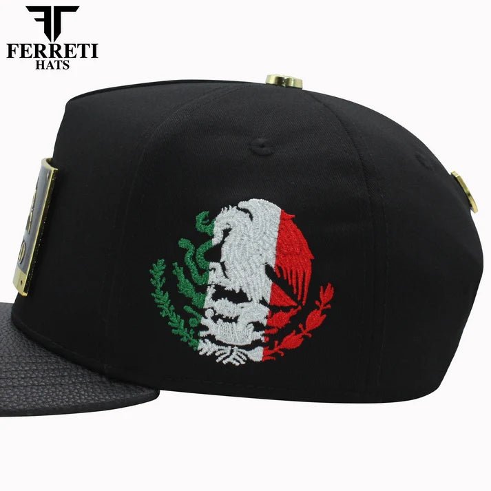 FERRETI HATS PREMIUM FT164ZAC Zacatecas Baseball Cap For Men - Black - OriginalWestern.com