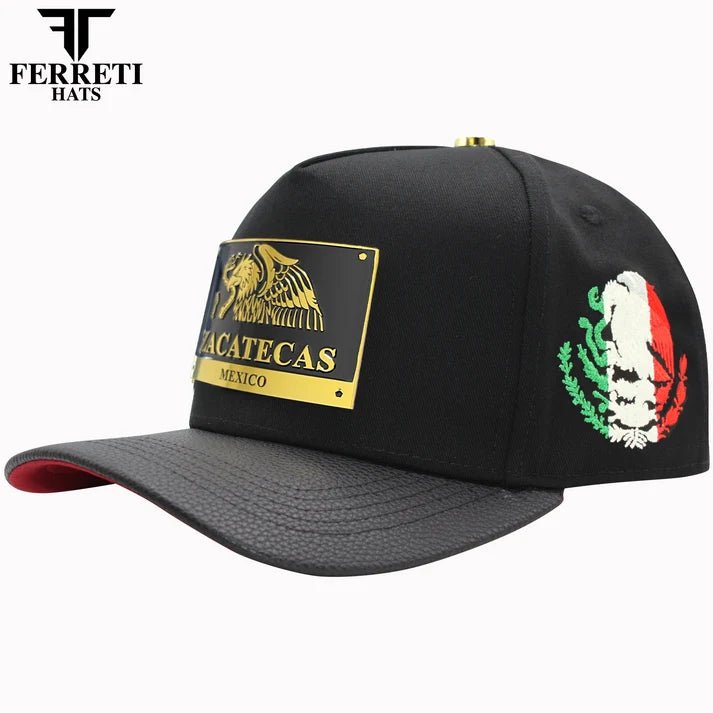 FERRETI HATS PREMIUM FT164ZAC Zacatecas Baseball Cap For Men - Black - OriginalWestern.com