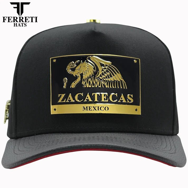 FERRETI HATS PREMIUM FT164ZAC Zacatecas Baseball Cap For Men - Black - OriginalWestern.com