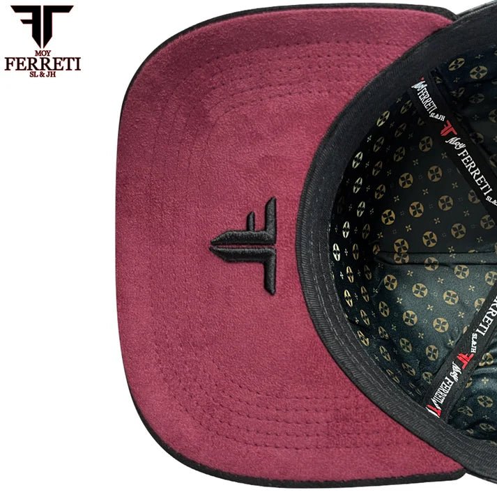 FERRETI HATS PREMIUM FT166 Cross Baseball Cap For Men - Black - OriginalWestern.com