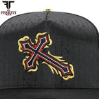 FERRETI HATS PREMIUM FT166 Cross Baseball Cap For Men - Black - OriginalWestern.com