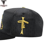 FERRETI HATS PREMIUM FT166 Cross Baseball Cap For Men - Black - OriginalWestern.com