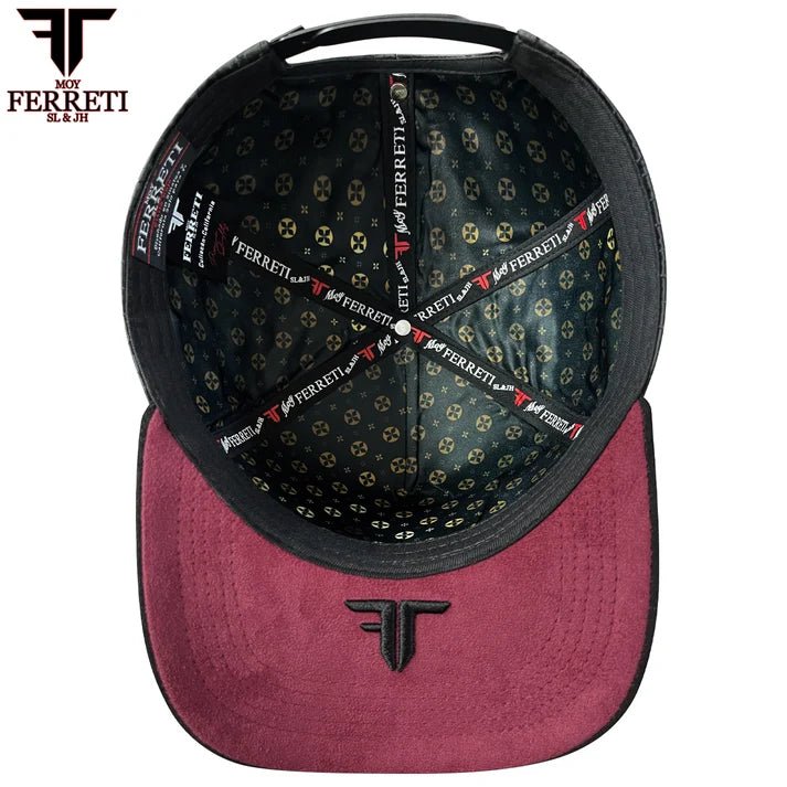 FERRETI HATS PREMIUM FT166 Cross Baseball Cap For Men - Black - OriginalWestern.com