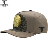 FERRETI HATS PREMIUM FT168 El Centenario Baseball Cap For Men - Beige - OriginalWestern.com