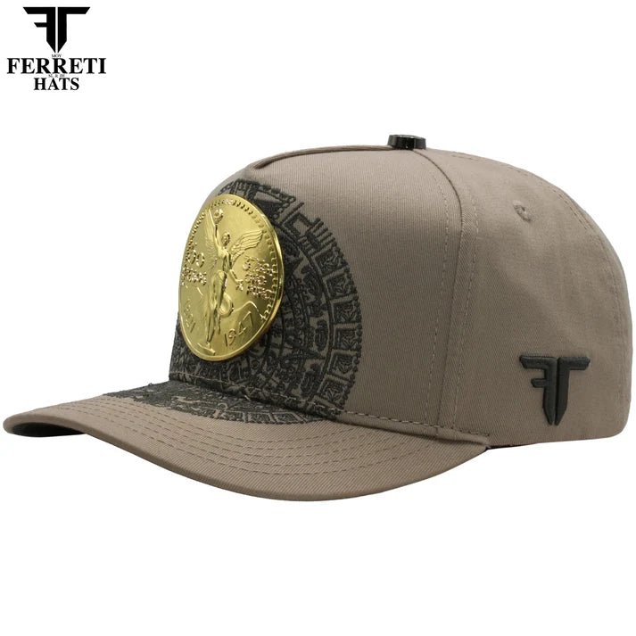 FERRETI HATS PREMIUM FT168 El Centenario Baseball Cap For Men - Beige - OriginalWestern.com