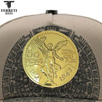 FERRETI HATS PREMIUM FT168 El Centenario Baseball Cap For Men - Beige - OriginalWestern.com