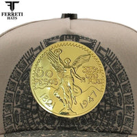 FERRETI HATS PREMIUM FT168 El Centenario Baseball Cap For Men - Beige - OriginalWestern.com
