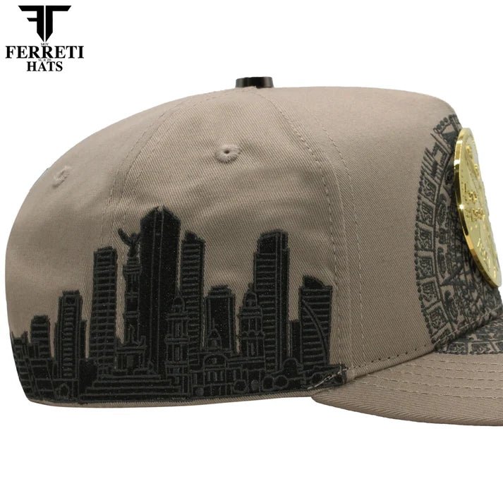 FERRETI HATS PREMIUM FT168 El Centenario Baseball Cap For Men - Beige - OriginalWestern.com