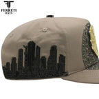 FERRETI HATS PREMIUM FT168 El Centenario Baseball Cap For Men - Beige - OriginalWestern.com