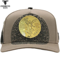 FERRETI HATS PREMIUM FT168 El Centenario Baseball Cap For Men - Beige - OriginalWestern.com