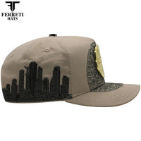 FERRETI HATS PREMIUM FT168 El Centenario Baseball Cap For Men - Beige - OriginalWestern.com